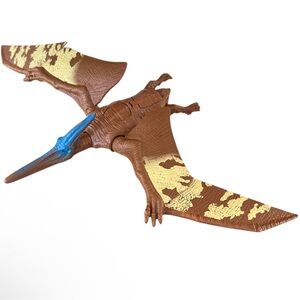 Flying Dinosaur Action Figure - Brown and Blue